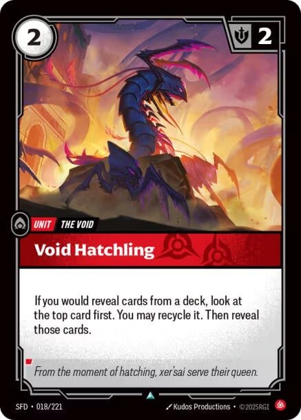 Image for Void Hatchling (018/221) (Spiritforged) (SFD) - Riftbound: League of Legends Trading Card Game