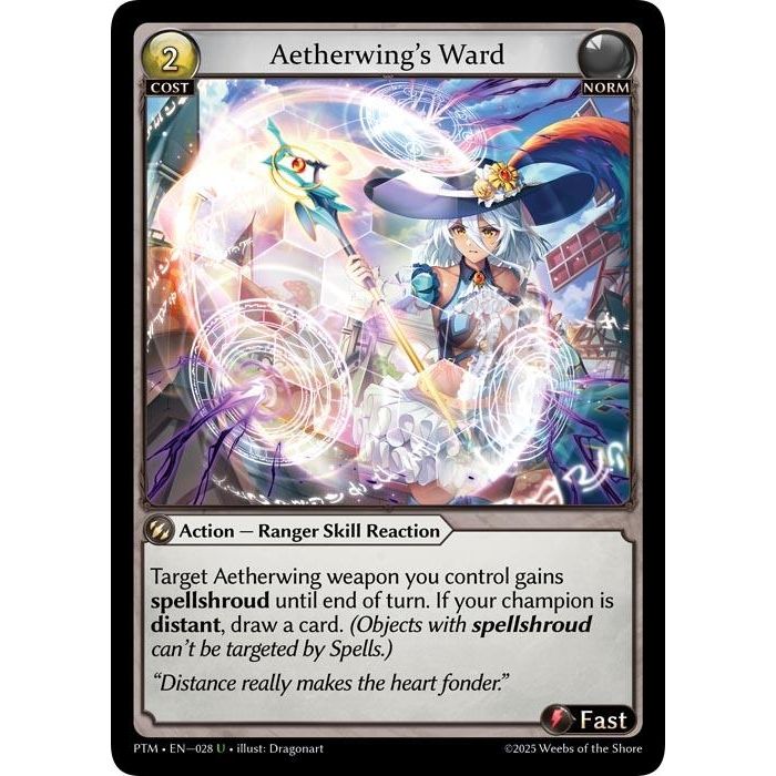 Image for Aetherwing's Ward (028) (Phantom Monarchs) - Grand Archive TCG