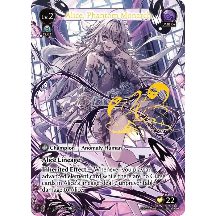 Image for Alice, Phantom Monarch (CSR) (004) (Phantom Monarchs) - Grand Archive TCG