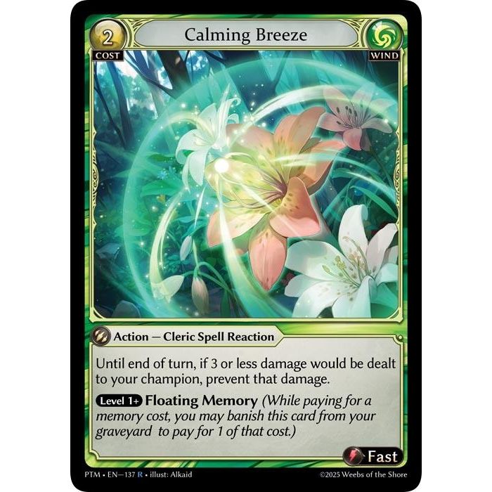 Image for Calming Breeze (137) (Phantom Monarchs) - Grand Archive TCG