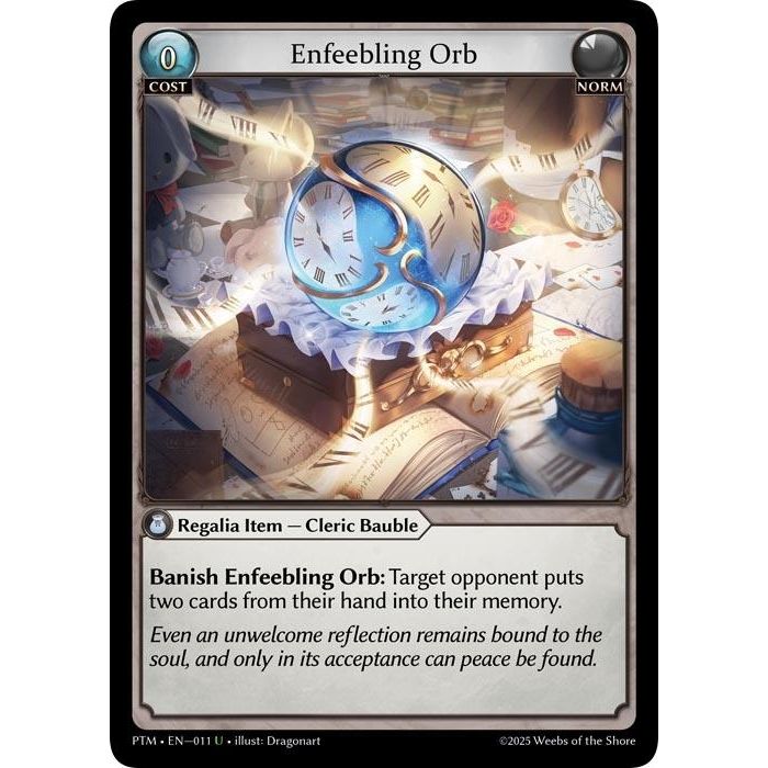 Image for Enfeebling Orb (011) (Phantom Monarchs) - Grand Archive TCG