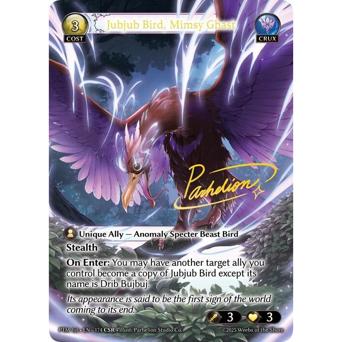 Image for Jubjub Bird, Mimsy Ghast (CSR) (174) (Phantom Monarchs) - Grand Archive TCG