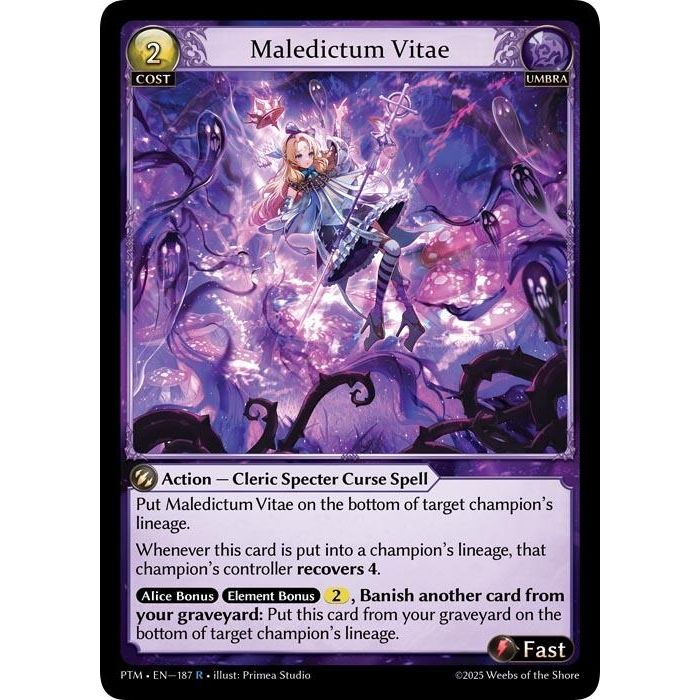 Image for Maledictum Vitae (187) (Phantom Monarchs) - Grand Archive TCG