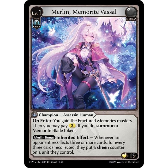 Image for Merlin, Memorite Vassal (005) (Phantom Monarchs) - Grand Archive TCG