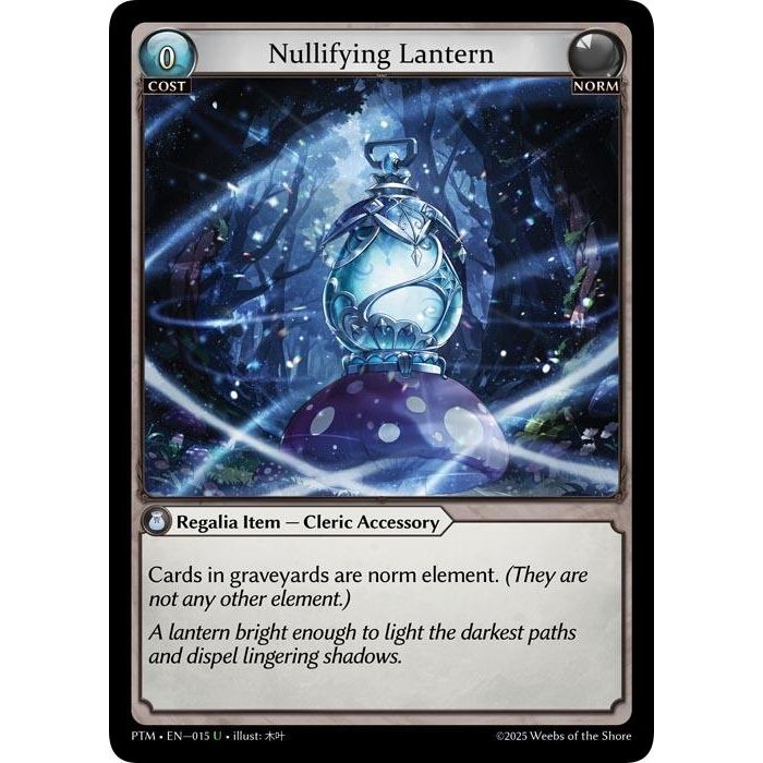 Image for Nullifying Lantern (015) (Phantom Monarchs) - Grand Archive TCG