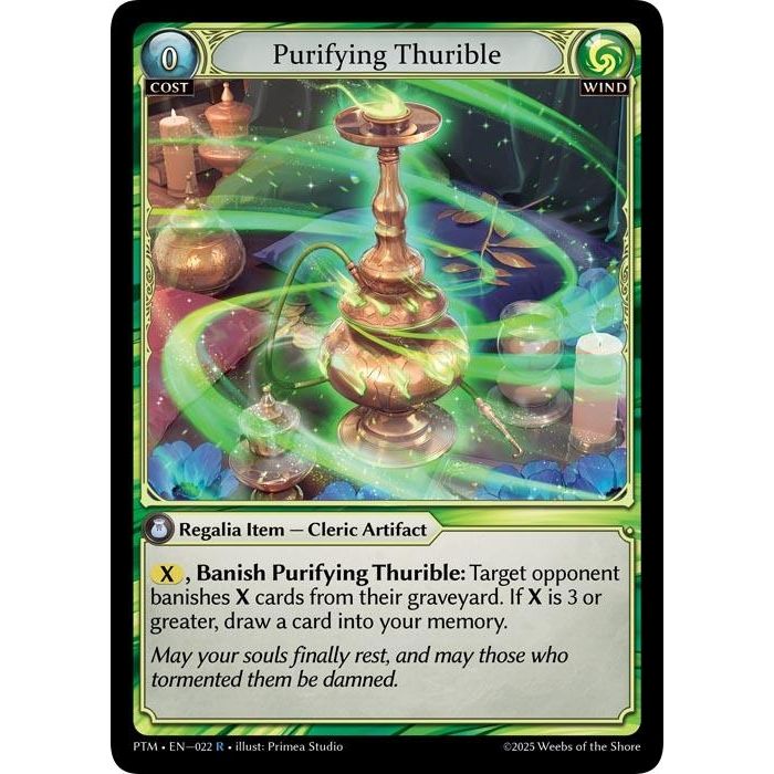 Image for Purifying Thurible (022) (Phantom Monarchs) - Grand Archive TCG