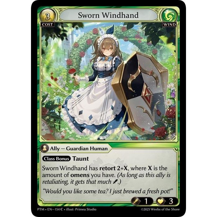 Image for Sworn Windhand (154) (Phantom Monarchs) - Grand Archive TCG