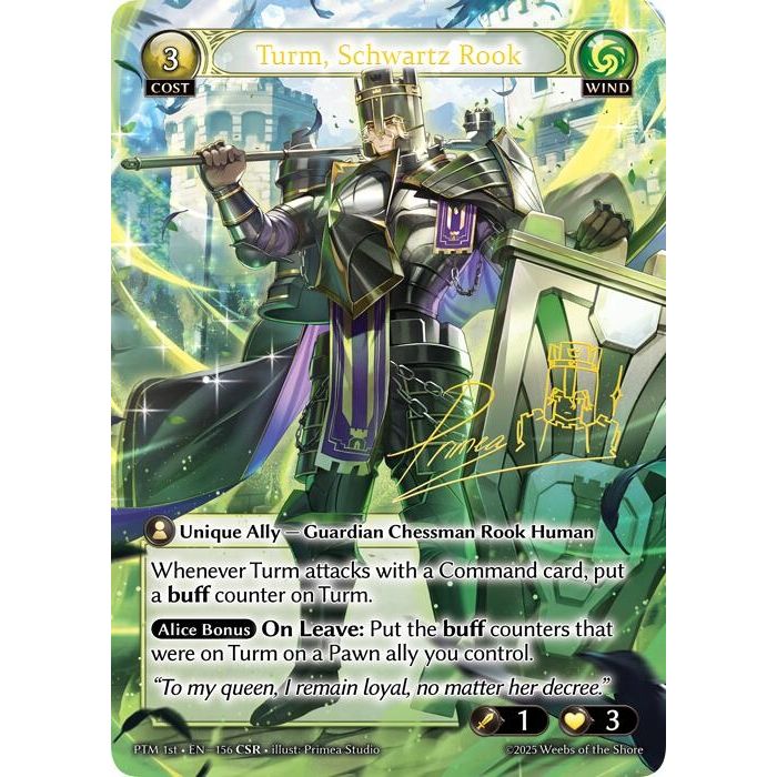 Image for Turm, Schwartz Rook (CSR) (156) (Phantom Monarchs) - Grand Archive TCG