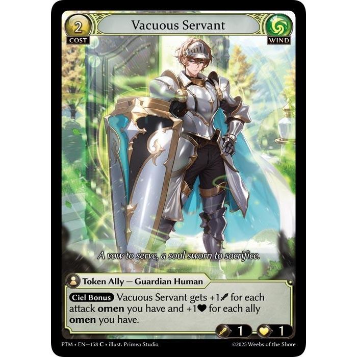 Image for Vacuous Servant (158) (Phantom Monarchs) - Grand Archive TCG