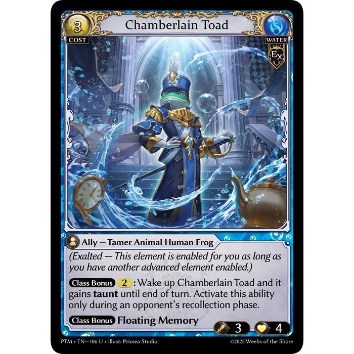 Image for Chamberlain Toad (Curio Foil) (106) (Phantom Monarchs) - Grand Archive TCG