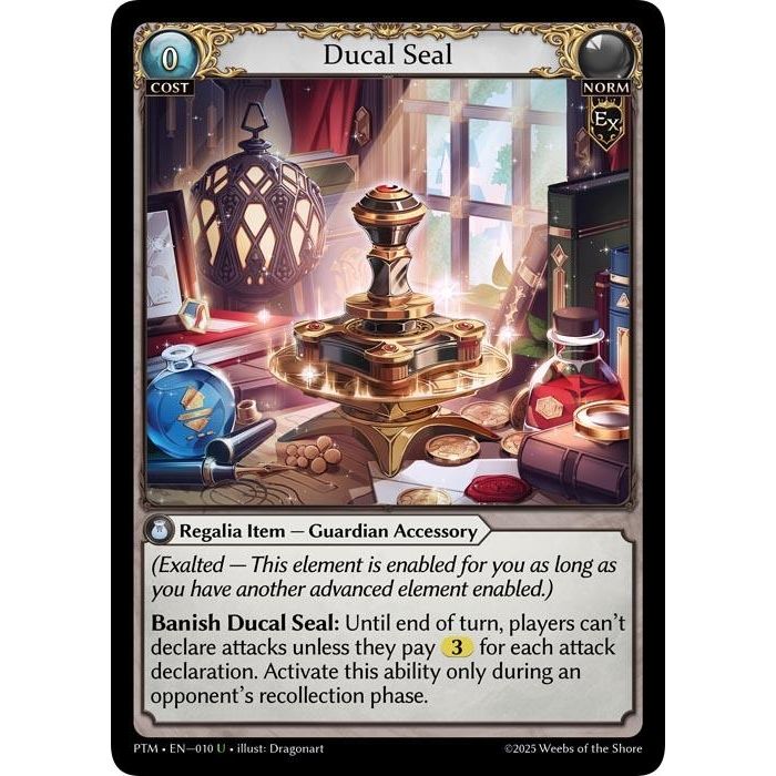 Image for Ducal Seal (Curio Foil) (010) (Phantom Monarchs) - Grand Archive TCG