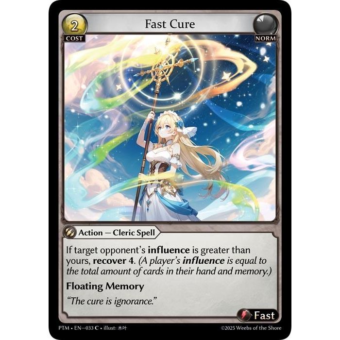 Image for Fast Cure (Curio Foil) (033) (Phantom Monarchs) - Grand Archive TCG