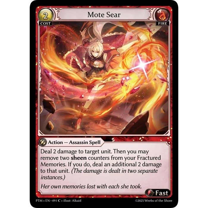 Image for Mote Sear (Curio Foil) (091) (Phantom Monarchs) - Grand Archive TCG