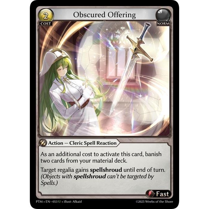 Image for Obscured Offering (Curio Foil) (053) (Phantom Monarchs) - Grand Archive TCG