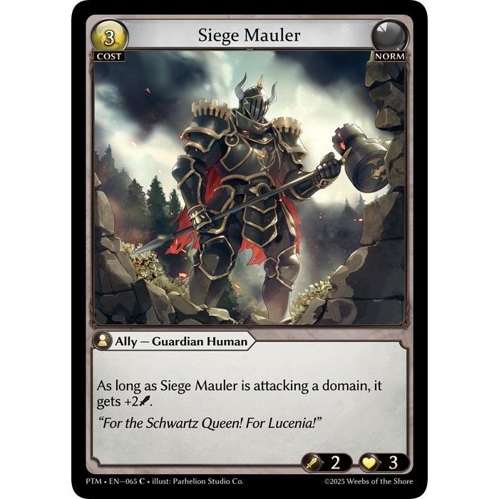 Image for Siege Mauler (Curio Foil) (065) (Phantom Monarchs) - Grand Archive TCG