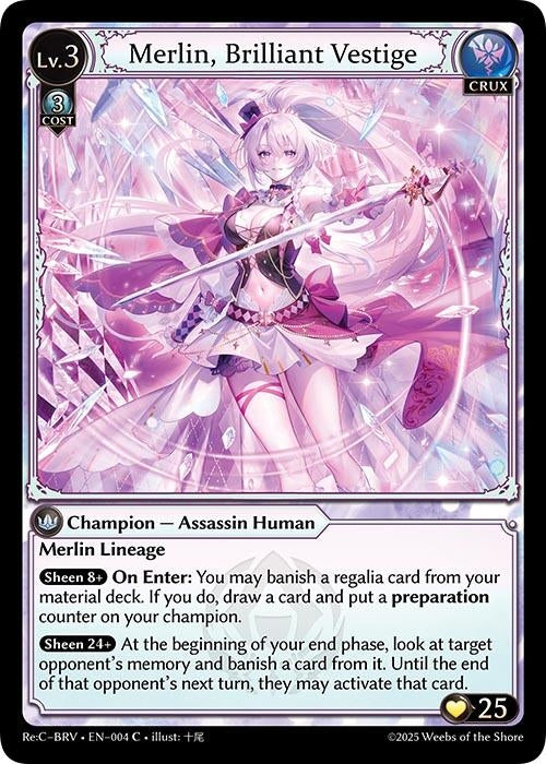 Image for Merlin, Brilliant Vestige (004) (Merlin Re: Collection, Brilliant Vestige) (BRLVST) - Grand Archive TCG