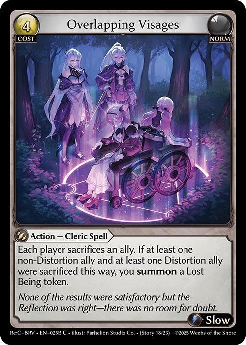 Image for Overlapping Visages (025B) (025B) (Merlin Re: Collection, Brilliant Vestige) (BRLVST) - Grand Archive TCG