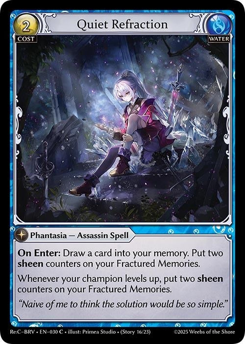 Image for Quiet Refraction (030) (Merlin Re: Collection, Brilliant Vestige) (BRLVST) - Grand Archive TCG