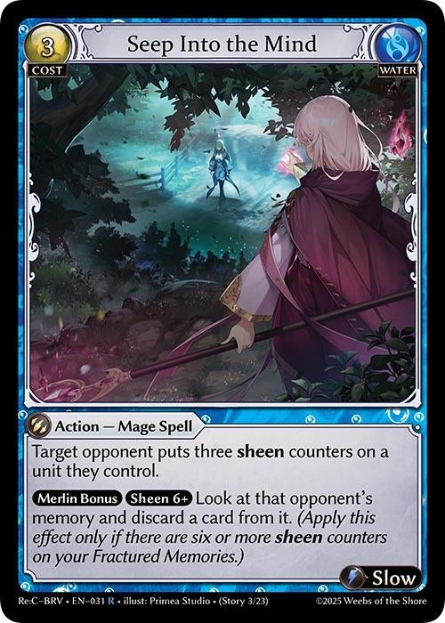 Image for Seep Into the Mind (031) (Merlin Re: Collection, Brilliant Vestige) (BRLVST) - Grand Archive TCG