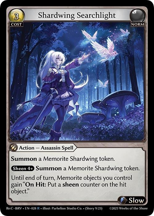 Image for Shardwing Searchlight (028) (Merlin Re: Collection, Brilliant Vestige) (BRLVST) - Grand Archive TCG