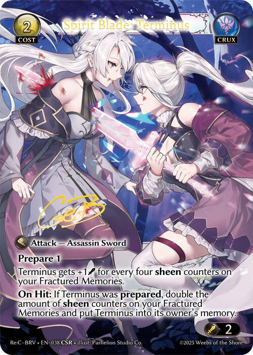 Image for Spirit Blade: Terminus (CSR) (038) (Merlin Re: Collection, Brilliant Vestige) (BRLVST) - Grand Archive TCG