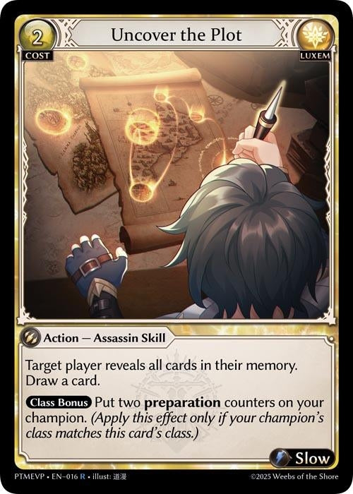 Image for Uncover the Plot (016) (Phantom Monarchs Event Pack) (PHME) - Grand Archive TCG