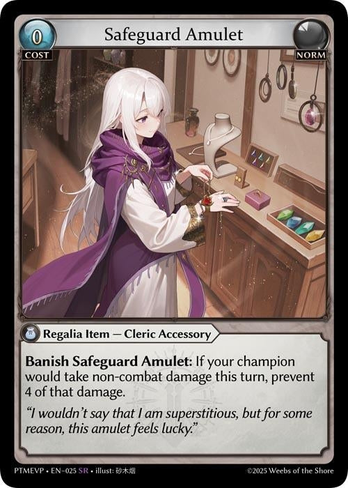 Image for Safeguard Amulet (025) (Phantom Monarchs Event Pack) (PHME) - Grand Archive TCG