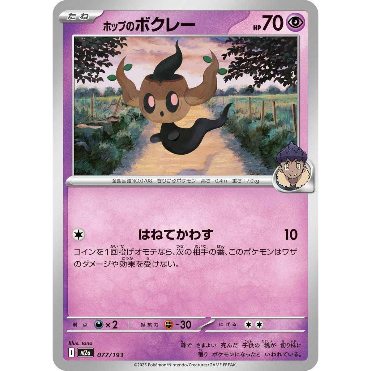 Image for Hop's Phantump (077/193) (M2a: High Class Pack: MEGA Dream ex) - Pokemon Japan