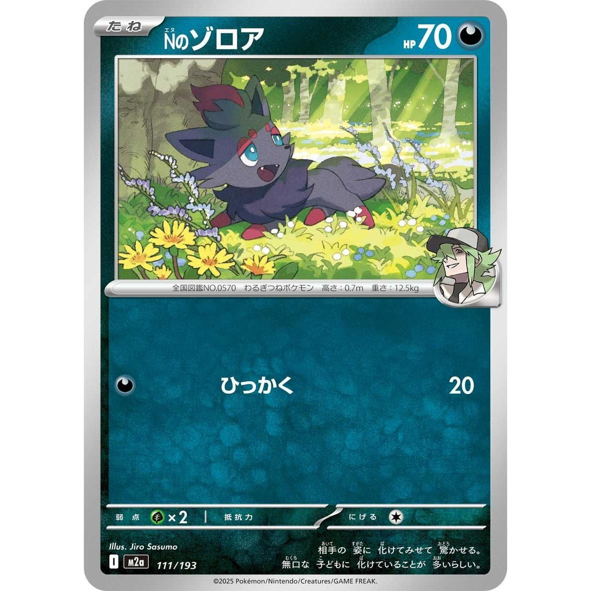 Image for N's Zorua (111/193) (M2a: High Class Pack: MEGA Dream ex) - Pokemon Japan