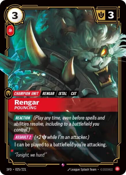 Rengar - Pouncing (025/221) (Spiritforged)