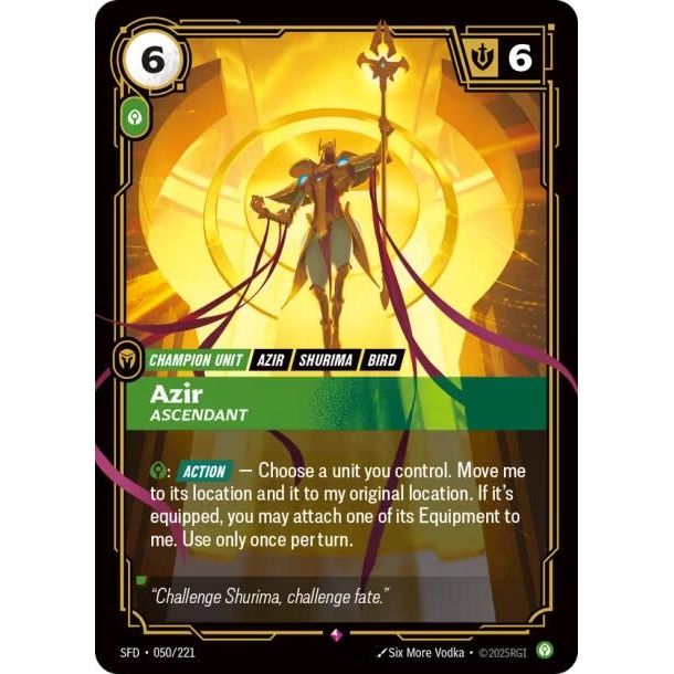 Azir - Ascendant (050/221) (Spiritforged) - PokeBox USA