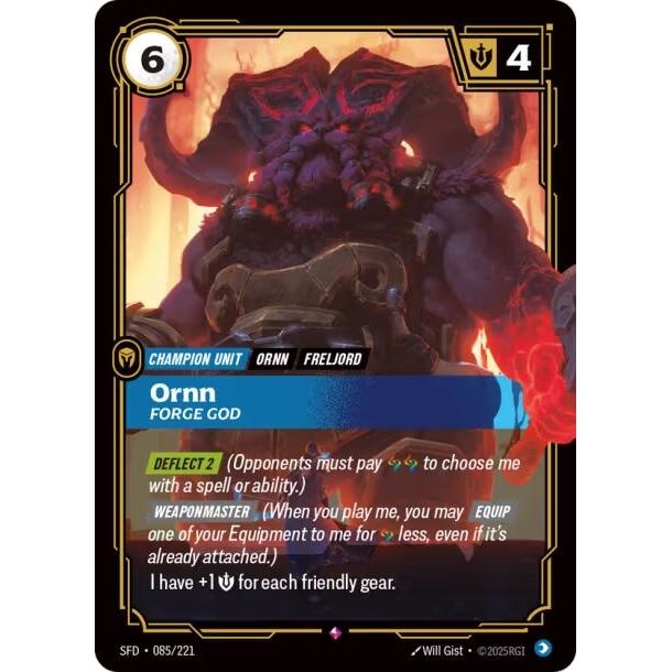Ornn - Forge God (085/221) (Spiritforged) - PokeBox USA