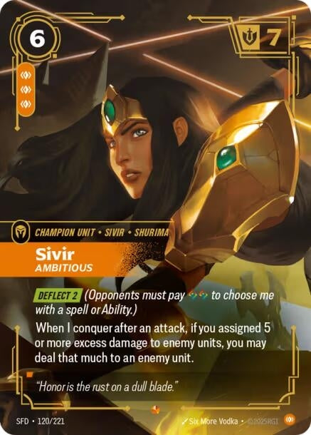 Sivir - Ambitious (120/221) (Spiritforged) - PokeBox USA