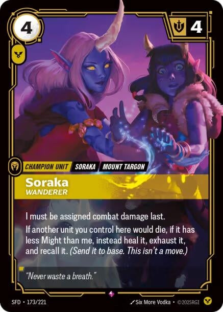 Soraka - Wanderer (173/221) (Spiritforged) - PokeBox USA