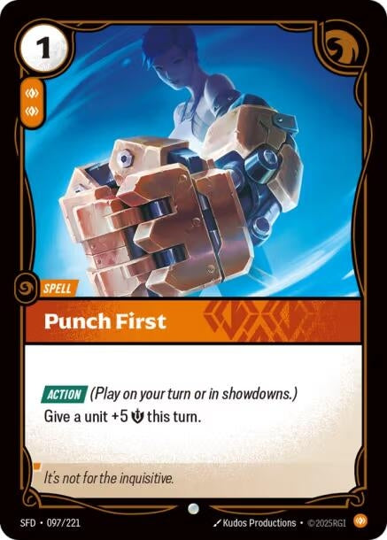 Image for Punch First (097/221) (Spiritforged) (SFD) - Riftbound: League of Legends Trading Card Game