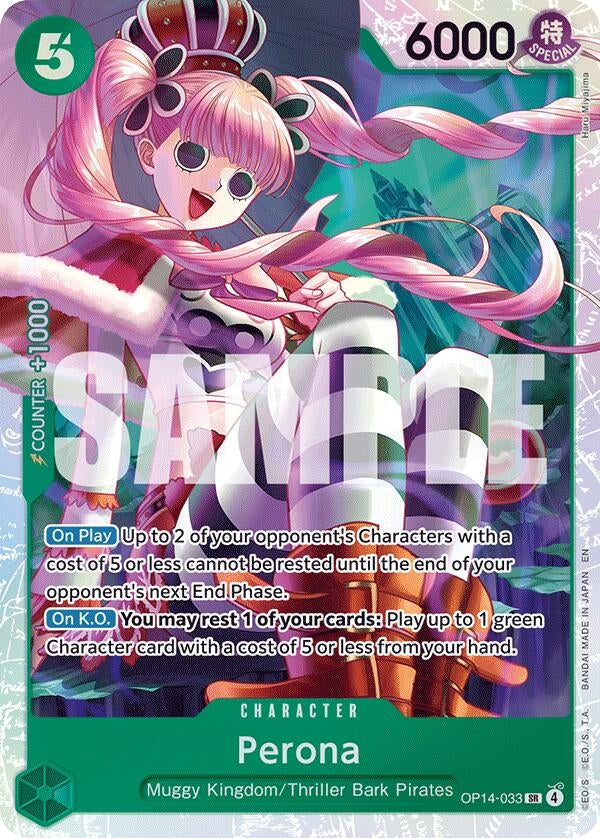 Image for Perona - OP14-033 (OP14-033) (The Azure Sea's Seven) (OP14) - One Piece Card Game