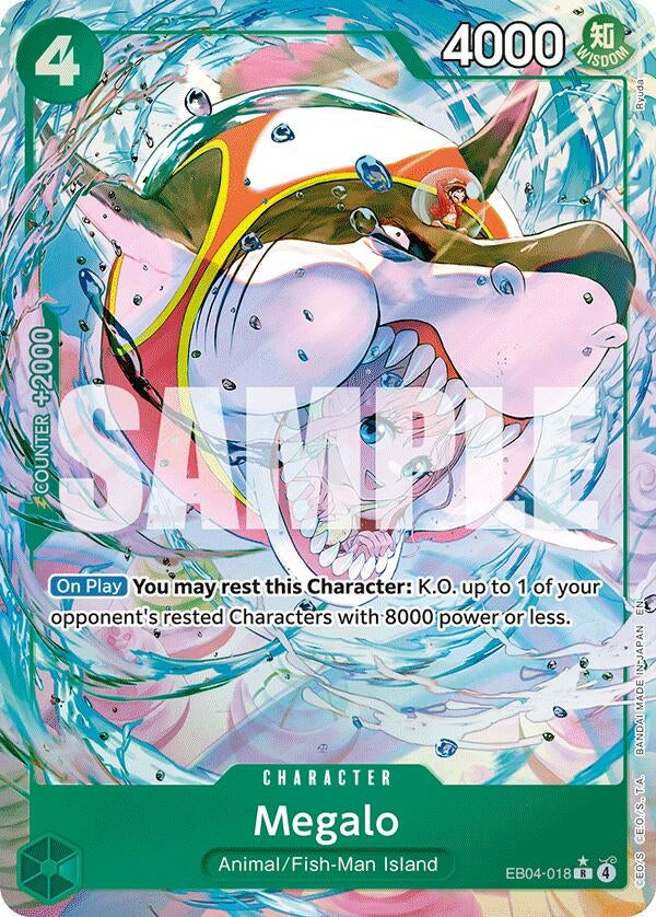 Image for Megalo (Alternate Art) (EB04-018) (The Azure Sea's Seven) (OP14) - One Piece Card Game