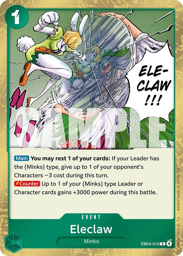 Image for Eleclaw (EB04-019) (The Azure Sea's Seven) (OP14) - One Piece Card Game