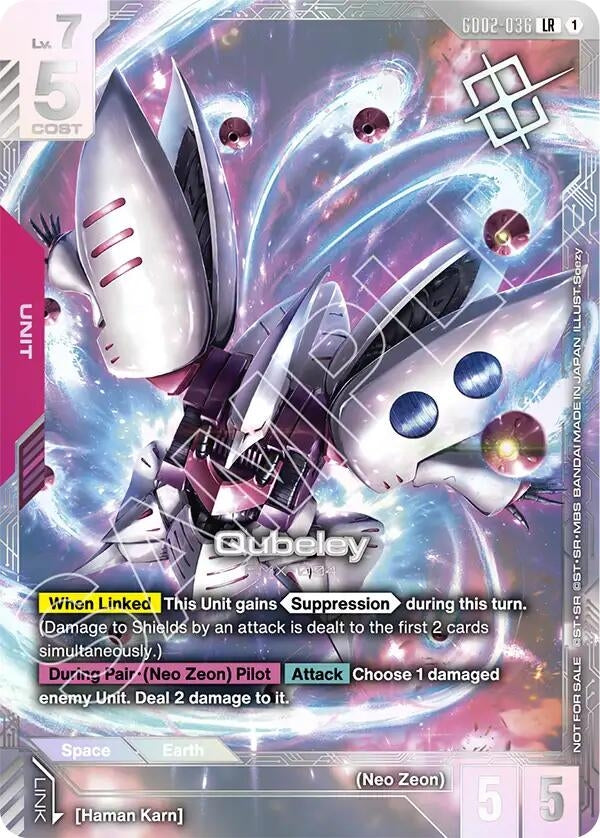 Image for Qubeley (Newtype Challenge 2025 Mission 3) (GD02-036) (Gundam Promotional Cards) (GCG-PR) - Gundam Card Game
