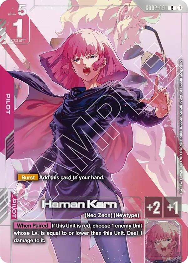 Image for Haman Karn (Newtype Challenge 2025 Mission 3) (GD02-091) (Gundam Promotional Cards) (GCG-PR) - Gundam Card Game
