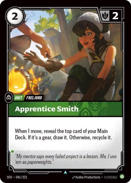Image for Apprentice Smith (041/221) (Spiritforged) (SFD) - Riftbound: League of Legends Trading Card Game