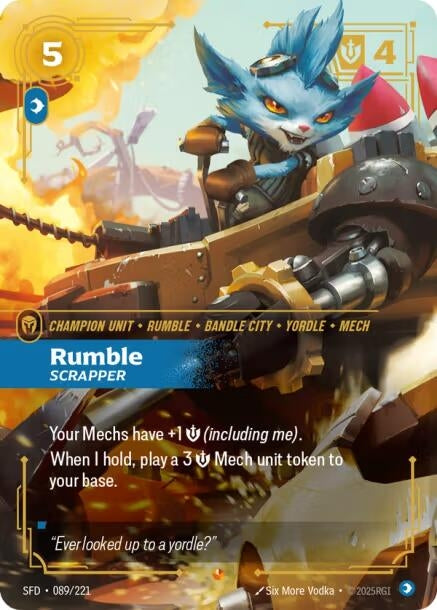 Image for Rumble - Scrapper (089/221) (Spiritforged) (SFD) - Riftbound: League of Legends Trading Card Game
