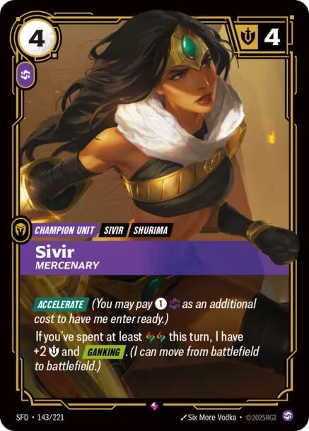 Sivir - Mercenary (143/221) (Spiritforged)