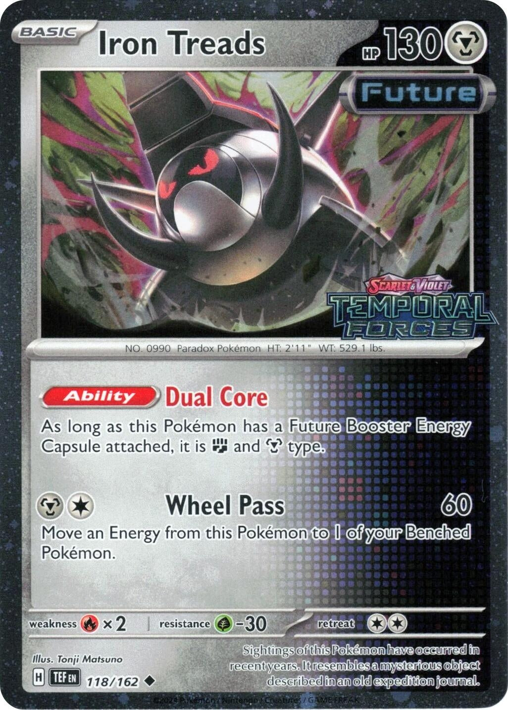 Image for Iron Treads (Temporal Forces Stamped) (118/162) (Miscellaneous Cards & Products) (MCAP) - Pokemon