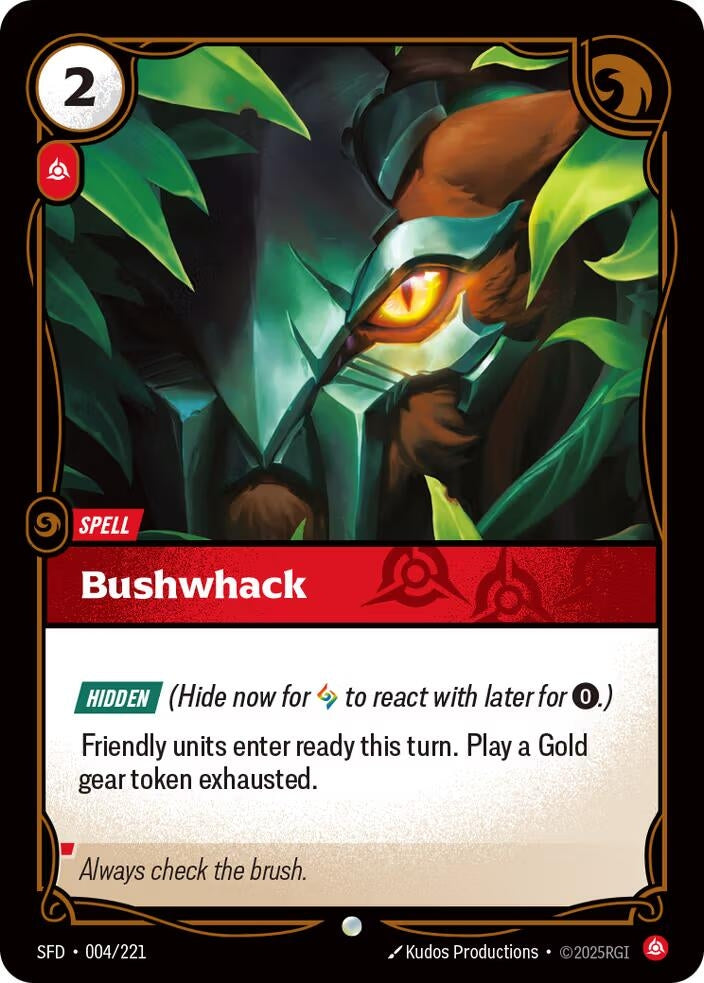Image for Bushwhack (004/221) (Spiritforged) (SFD) - Riftbound: League of Legends Trading Card Game