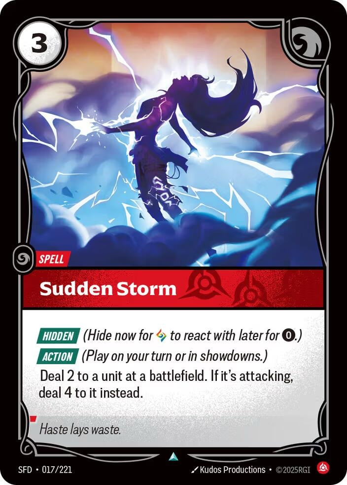 Image for Sudden Storm (017/221) (Spiritforged) (SFD) - Riftbound: League of Legends Trading Card Game