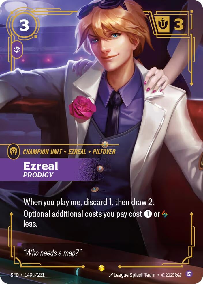 Image for Ezreal - Prodigy (Alternate Art) (149a/221) (Spiritforged) (SFD) - Riftbound: League of Legends Trading Card Game