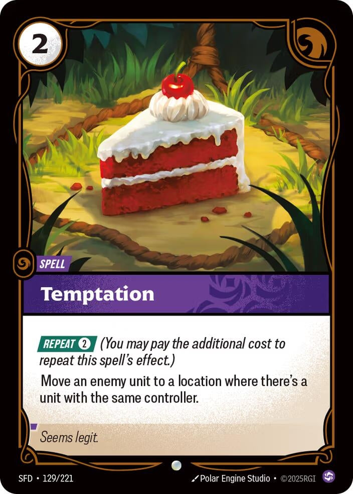 Image for Temptation (129/221) (Spiritforged) (SFD) - Riftbound: League of Legends Trading Card Game