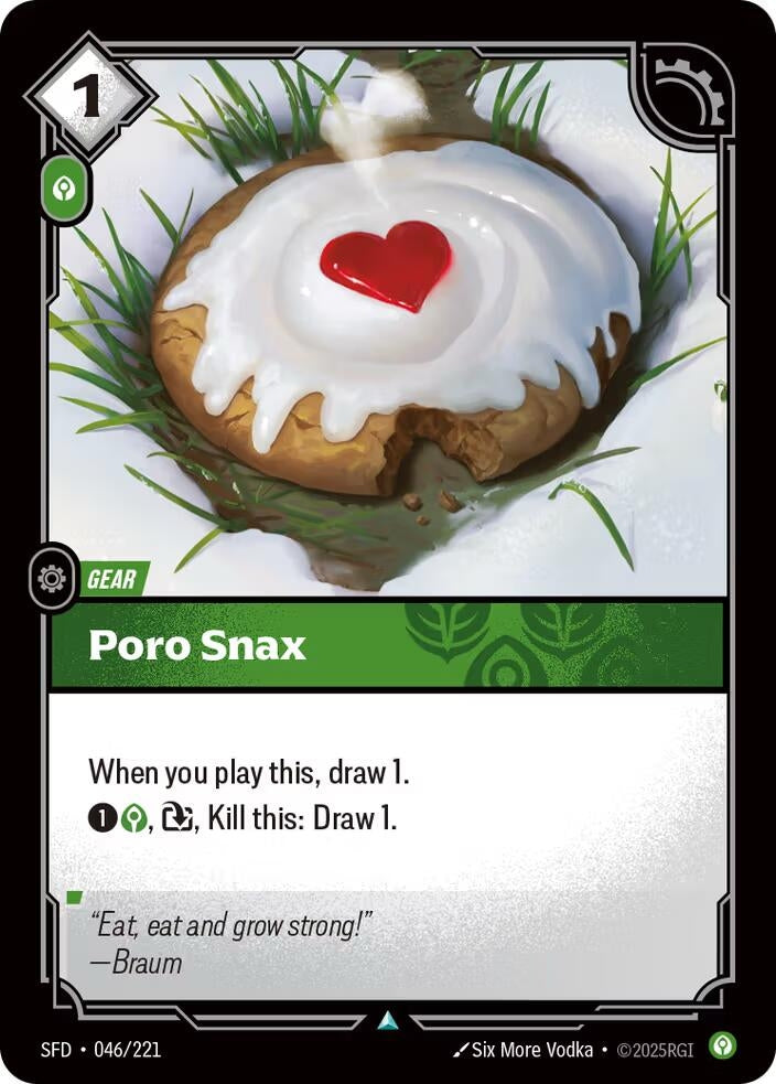 Image for Poro Snax (046/221) (Spiritforged) (SFD) - Riftbound: League of Legends Trading Card Game