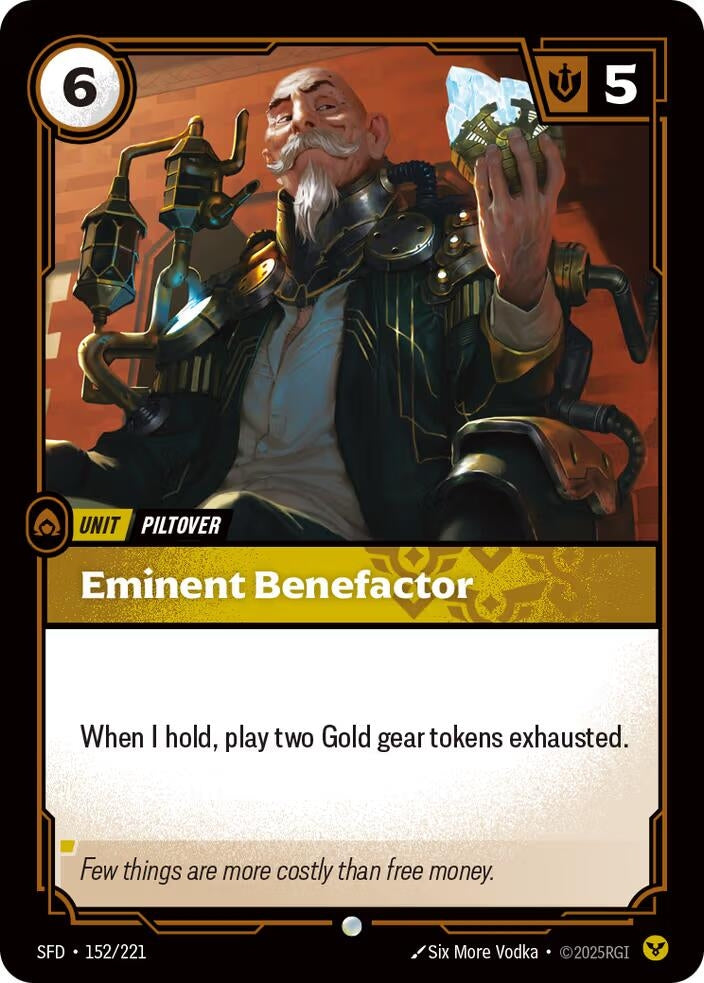 Image for Eminent Benefactor (152/221) (Spiritforged) (SFD) - Riftbound: League of Legends Trading Card Game